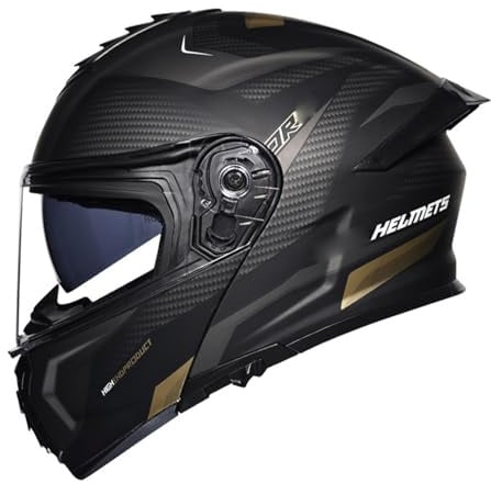Klapphelm Flip up Motorradhelm Integralhelm Vollvisierhelm Herren Damen mit verstärktem Kinnschutz Chopper Moped Mofa Roller Modular Helm Motorrad mit ECE DOT Zertifizierungl