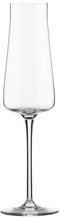 Eugenia Alessi NF09/9 - Design-Sektflöte, Minimalistische Ästhetik, aus Kristallglas, 26 cl, Durchsichtig