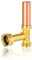HeSun 1-Pack Angle Water Hammer Arrestor, 3/4-Inch FHT x 3/4-Inch MHT, Copper Hammer Arrestor for Washing Machine