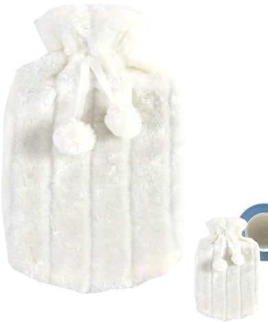 Vbnuyhim Wasserflaschen-Softcover, 2 Liter Kunstplüsch-Wärmflaschenbezug – Wärmflaschentuch hilft Muskelschmerzen Menstruationsbeschwerden zu lindern, 6–8 Stunden, um warm zu halten