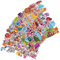 20 Bogen 3D Aufkleber für Kinder & Kleinkinder, Geschwollen Stickers, Niedliche Verschiedene Set Buchstab en, Tier, Obst, Zahlen, Schmetterlinge, Einhorn, Dinosaurier und vieles mehr
