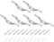 sourcing map 5Pcs 65x10mm Blind Cord Cleats, Blind String Safety Rope Zinc Alloy Holder, Window Cord Hooks with Screws for Curtains Sun Shades Ropes, Silver