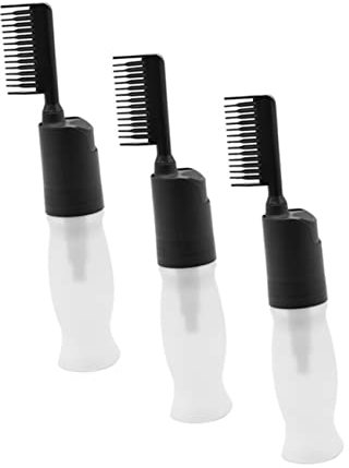Beaupretty 3stücke Haarfärbemittelflaschen Mit Kamm Applikatorflaschen Haaröl Applikator Tropfapplikator Quetschflasche Kleberflasche Mit Feiner Spitze Leere Haarölflasche Lotionflaschen