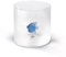 WD Lifestyle - Bicchiere in Vetro Borosilicato 250ml con Soggetto in Vetro Colorato Interno (Pesce Azzurro)