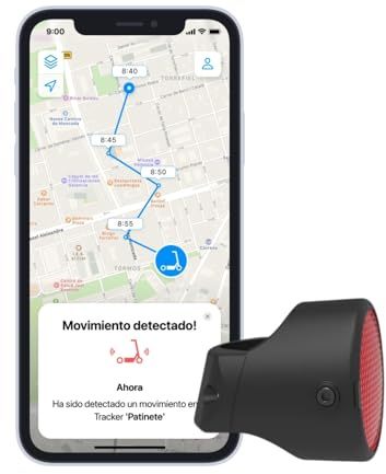 Invoxia Rastreador de Bicicletas - Bike Tracker GPS antirrobo para Bicicletas - Reflector con alertas en Tiempo Real - Suscripción de 1 año incluida - Discreto y Ligero - Resistente al Agua