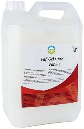 FILFA FRANCE - Gel douche corps & cheveux - Parfum vanille - 5L