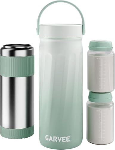 Glaciere lait Maternel, Pot Conservation Lait Maternel, 600ML Stockage Lait Maternel Maintien Fraîcheur 24H,Refroidisseur lait Maternel 2 Bouteilles Récipient Lait Maternel pour le Travail Les Voyages
