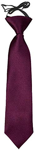 DQT Boys Plain Satin Pre-Tied Elastic Tie Age (2-7 Years) | Adjustable Neckwear for Weddings, Pageboys, Parties, School, Prom, Church, Ceremonies & Special Occasions