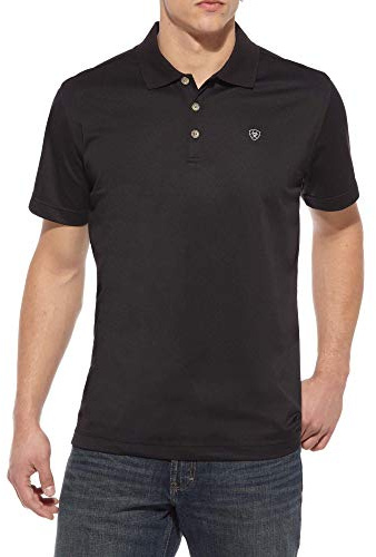 ARIAT Men’s TEK Polo Shirt Black