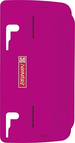 Brunnen 102065026 Taschenlocher Colour Code (zum Abheften, mit Linealprägung und Niederhalterfunktion) pink