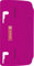 Brunnen 102065026 Taschenlocher Colour Code (zum Abheften, mit Linealprägung und Niederhalterfunktion) pink