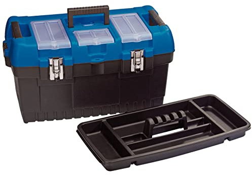 Draper 53888 Impact Resistant Padlockable 48.5L Jumbo Tool Box with Tote Tray
