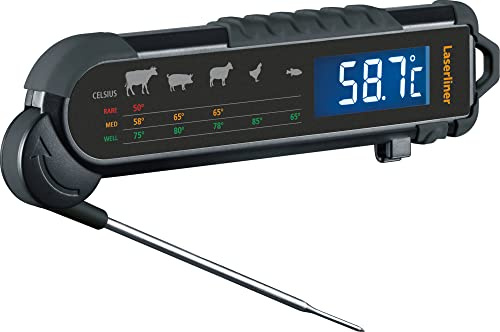 Laserliner ThermoMaitre Fleischthermometer | Kabellos, -40° bis 230° C, Für Gastronomie, Haushalt, Handwerk und Industrie, Digitales Temperaturmessgerät