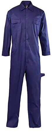 Supertouch 51904 Basic Coverall, Polycotton, X-Large, Navy Blue