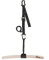 eaglefit - Premium Klimmzugstange aus Holz für Outdoor & Zuhause (wetterfest, 60 cm) Klimmzug Stange ergonomisch gebogen für Decke, Balken, Garten, Baum - Pull-Up Bar verstellbar hängend (schwarz)