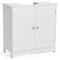 VonHaus Under Sink Bathroom Cabinet – White Under Sink Storage for Bathroom - Freestanding Under Basin Cabinet with 2 Shelves - Tongue & Groove Design Doors – Shaker Style Furniture – Holbrook