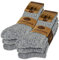 6 Paar Norweger Socken mit Wolle Damen & Herren Wintersocken Schwarz Grau Anthrazit 10500 (Grau 47-48)
