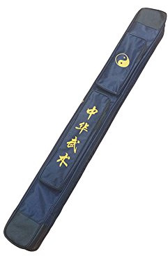 ZooBoo Taichi - Bolsa de Transporte para Espada de Kung Fu Chino, de una y Doble Capa, Funda de Transporte de Espada de Artes Marciales, Bolsa de Hombro para Espada, Tela Oxford con Poliuretano (Azul