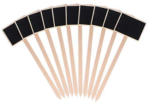 rosenice 10 STÜCKE Pflanzschilder Mini Kreidtafel für Blumentopf Dekorationen