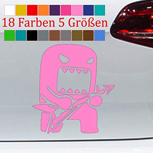 Domo Kun Gitarre Aufkleber VW Sticker JDM Anime Manga Japan 18 Farben 5 Größen