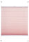 JalousieCrew Klemmfix Plissee Farbe alt rosa - Breite 45 bis 100 cm, Länge 150 cm und 220 cm - Klemm - Rollo ohne zu Bohren (80 x 220 cm)