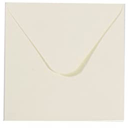 Florence Umschläge 5pcs Elfenbein 9,5x9,5cm, Beige