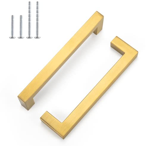 LONTAN 6 Pieza Tiradores Cocina 128mm Tiradores Armarios Dorados Tiradores Cajones Dorados Tiradores Dorados Tiradores Para Cajones Tiradores De Cocina Tiradores Muebles Tiradores De Acero Inoxidable