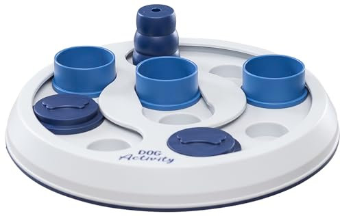 TRIXIE Flip & Fun Jouet Puzzle pour Chien, Jeu de stratégie intermédiaire (Niveau 2), Jouet d'activité pour Chien