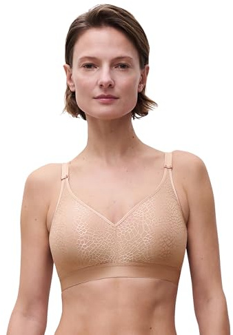 Chantelle Women's, C MAGNIFIQUE, Wirefree Support Bra, Women's invisible lingerie, Nude, 34DD