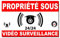 Plaque Un Panneau d'avertissement de Zone sous Surveillance vidéo en métal