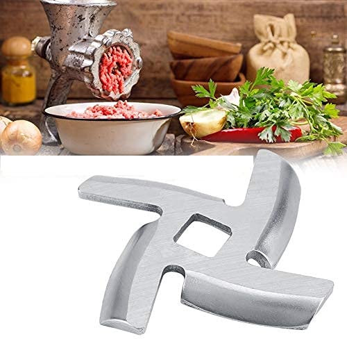 1Pcs Chef Meat Grinder Blade Spare Part, Stainless Steel Food Meat Chopper Crusher Mincer Cutter Knife Replacement for Meat Grinder Kitchen Replacement(S)