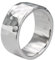 SILBERMOOS Ring Damenring Herrenring Partnerring Ehering Schmiedering Bandring gehämmert breit massiv Sterling Silber 925, Größe:60