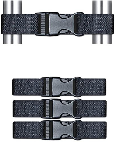 Yulaiyoen Child Locks for Kitchen Cupboards,Child Safety Cupboard Locks, Baby Proofing Adjustable Straps for Two-Door Cabinets Fridge
