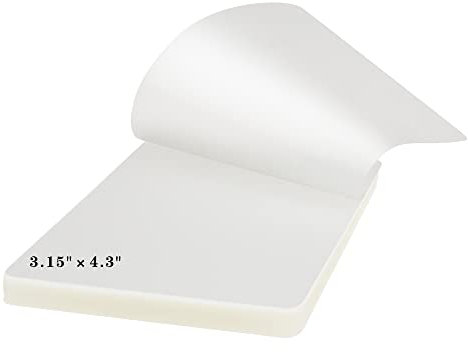 CANLENPK 100 Stück Thermo Laminierfolien 2x90mic, Heißlaminierfolien für Karten Foto, Papierkarte, Visitenkarten Transparente Laminiertaschen (80 x 110 mm)