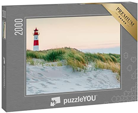 puzzleYOU: Puzzle 2000 Teile „Leuchtturm an der Nordsee-Küste von Sylt“