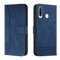 Trugox Handyhülle für Huawei P30 Lite Hülle Klappbar Klapphülle Totemblume mit Kartenfach Handytasche Handy Schutzhülle Tasche Leder Wallet Flip Case Book Cover - Blau