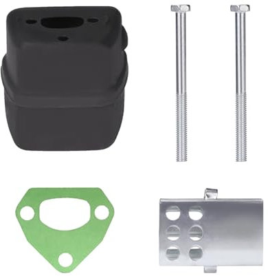 Gasoline Chainsaw Exhaust Kit Fit for Husqvarna 136 137 Spare Parts for Chainsaw Replacment Garden Tools Accessories (Color : Exhaust Muffler Kit)