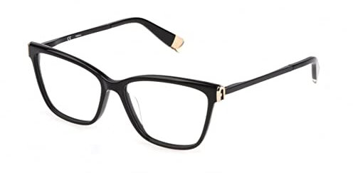 Furla Unisex VFU631 Sunglasses, 0700 Nero Lucido, 44