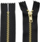 AERZETIX - C61305-2er-Set nicht trennbare Reißverschlüsse 18 cm aus metall - zipper - Farbe Schwarz - nähzubehör lederwaren etuis röcke kleider hosen kurzwaren
