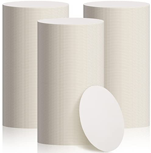 Einweg-Papier-Untersetzer Bulk, Karton-Untersetzer, Bierdeckel, 10,2 cm, weiße Untersetzer für Getränke, DIY, Handwerk, Kinder, Kunst, Bar, Hochzeit (rund, 600 Stück)