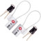 OW-Travel Lucchetto TSA Cavo con Chiave per Valigie, Bagagli da Viaggio. Lucchetto Filo Acciaio Piccolo con Chiave per Armadietto Palestra. Lucchetti TSA USA Argento 2 Pezzi