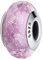 BEEUVIP Damen Rosa Glasperle Charm Anhänger für Armband 925 Sterling Silber Geburtsstein Charms Beads passend für Armband