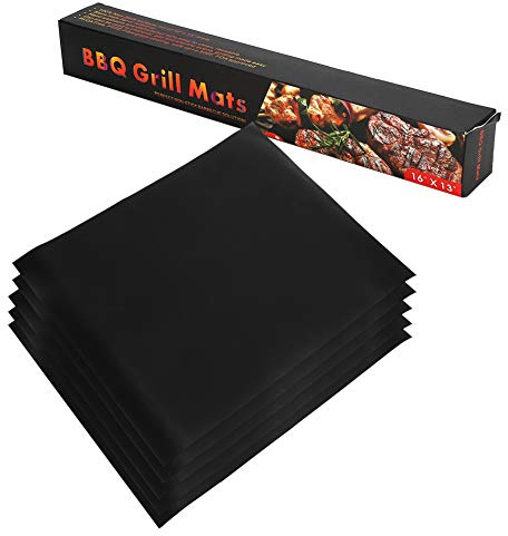 Wifehelper BBQ Mat Mats Pad Accessoires Matte 5Pcs Barbecue Mat Ménage, BBQ BBQ Grill Mat Grill Toppers