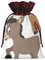 SSIMOO Cartoon Esel Leinen-Geschenktasche Elegante Stoff-Geschenktasche für Festivals und besondere Anlässe