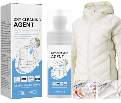Abajo Chaqueta Spray Limpiador, Detergente para Ropa de Plumón, Leave-in Laundry Foam Cleaners, Práctico Spray de Limpieza Multiusos sin Lavado para Tela, Sofá, Chaqueta de Plumas y Zapatos