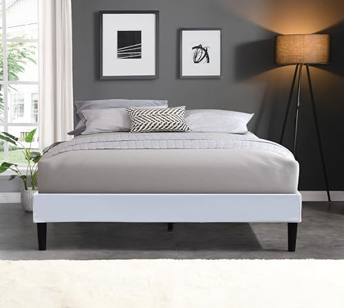 Nuits D'or Sommier 180x200 cm Tapissier déhoussable Housse Lavable Blanc + Pieds en 20 cm 2 x 13 Lattes - Anna- revetement