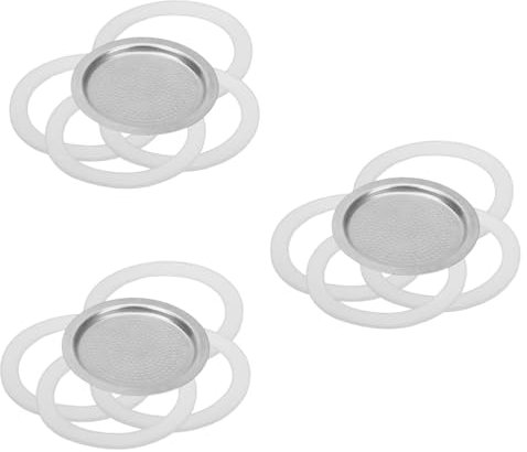 Alipis 3sätze Espresso Maker Silikon Dichtungsring Und Filter Kanne Lebensmittelecht Installieren Langlebig Und Auslaufsicher