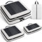 Prezon Large Compression Packing Cubes, Full Open Visible Design， Expandable Packing Organizer with Travel Shoe Bag for Suitcase & Backpack, 4 Set Lightweight Travel Bags for Vacation & Camping
