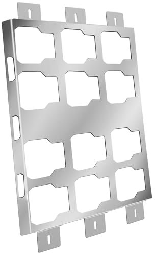 Montageplatte kompatibel mit Mil.Waukee Packout Boxen, Edelstahl, 45,4 kg, für Werkzeugaufbewahrung und Organisationssystem (volle Platte)