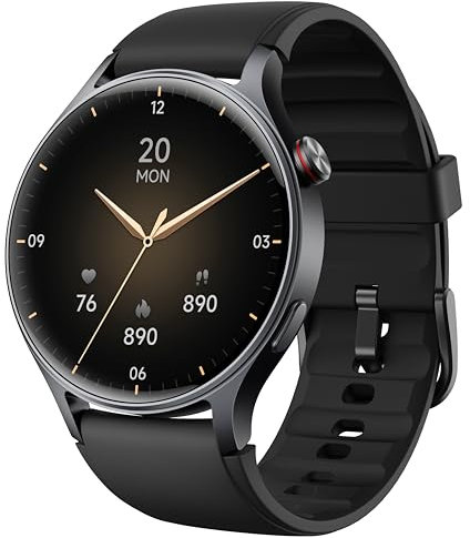 aeac Smart Watch for Men Women, AMOLED Ultra-Clear Screen Activity Trackers with Heart Rate/Sleep/SpO2 Monitor, Smartwatch for iPhone/Samsung/Android, 110+ Sport Modes 3 ATM Waterproof Fitness Watch
